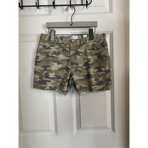 NWT • Girl’s • The Children’s Place • Green • Camo Print • Denim • Cut Off • Sho